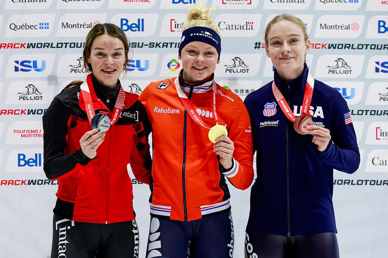 Kim Boutin motivée par la foule montréalaise : une médaille d’argent au 500 m